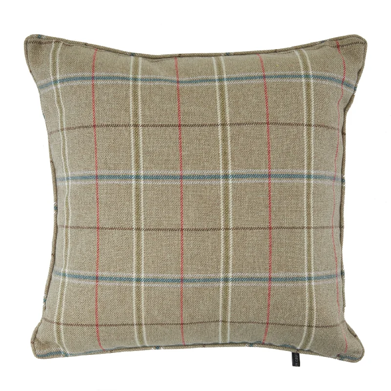 Tan Plaid Pillow