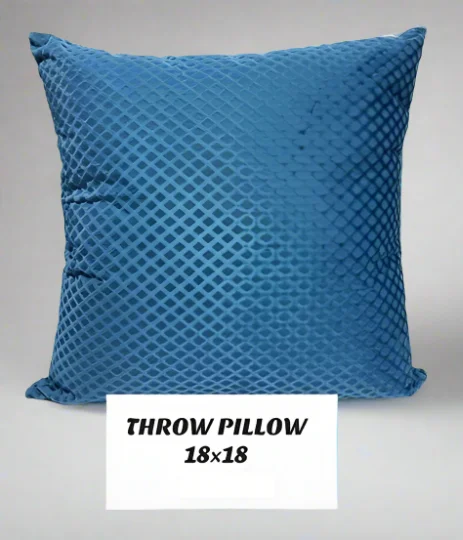 Exotic Throw Pillow-Blue