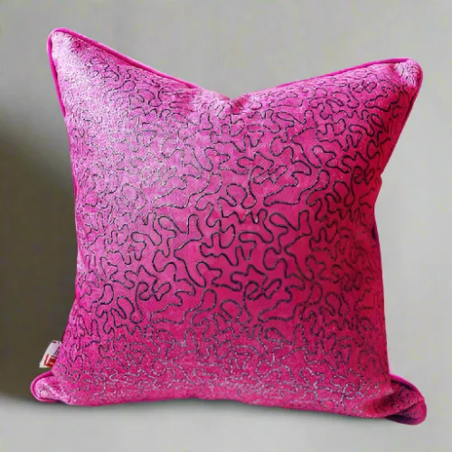 Fuchsia Pink Throw Pillow