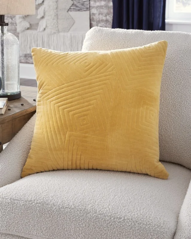 Golden Yellow Kastel Pillow by Ashley Furniture