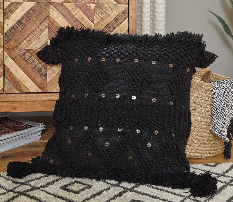 Mordechai Pillow Black by Ashley Furniture