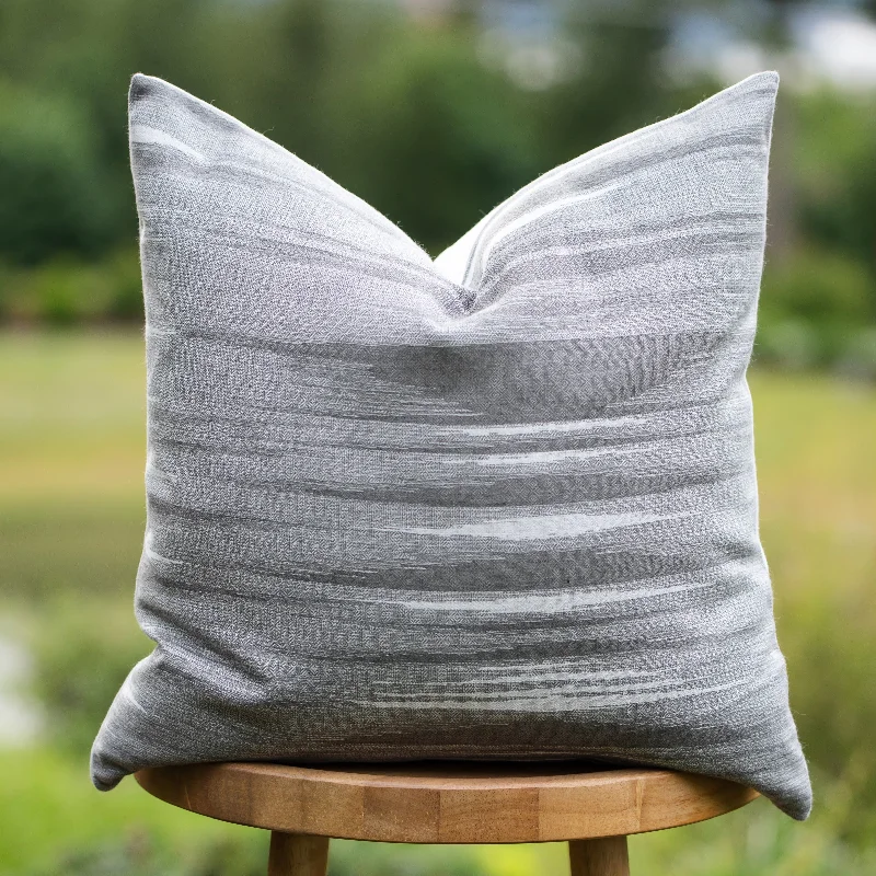 PEBBLE || Gray Indoor/Outdoor Pillow Cover