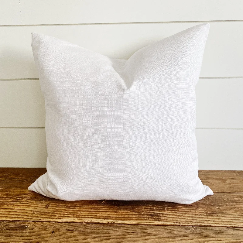 REAGAN || White Woven Indoor/Outdoor Pillow Cover