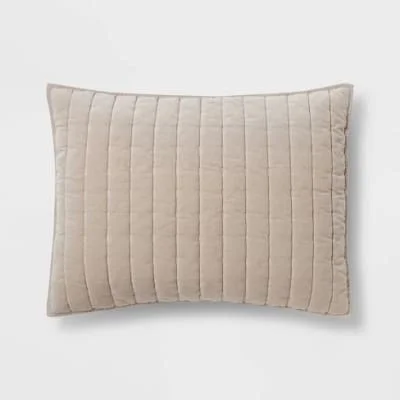 Threshold Velvet Quilt Pillow