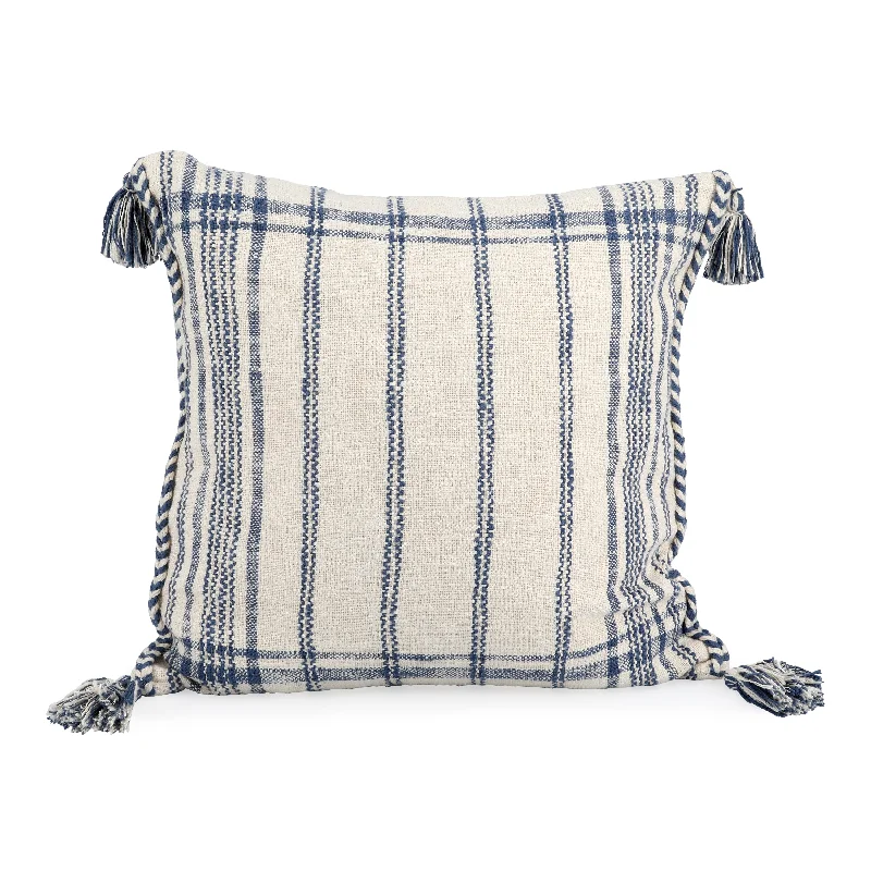 White & Blue Pillow