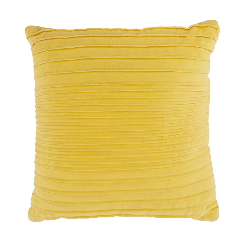 Yellow Textured Stripe Pillow