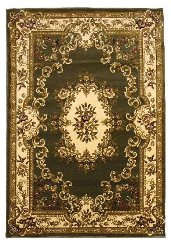 Corinthian 5312 Aubusson Green/Ivory Rug