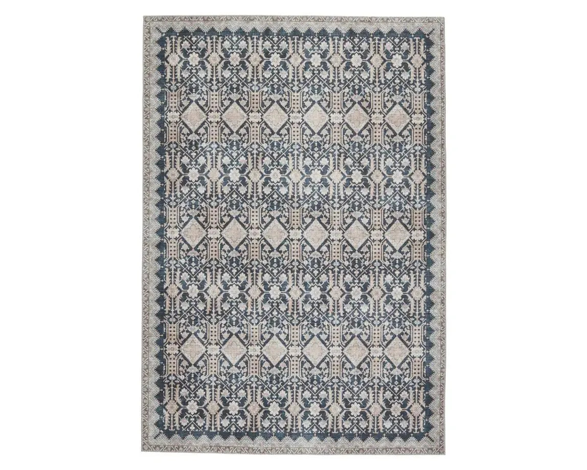 Keyara KNC07 Blue/Tan Rug