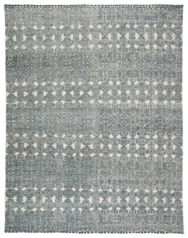 Reign REI12 Teal/Light Gray Rug