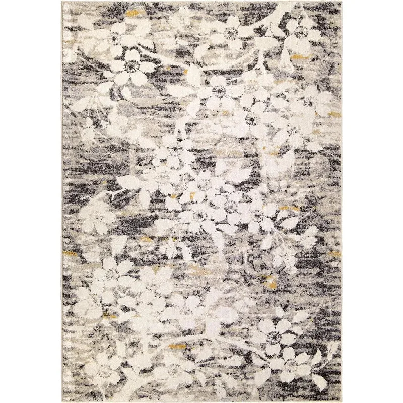 Studio By Palmetto Living 9501 Asian Garden Light Grey Rugs