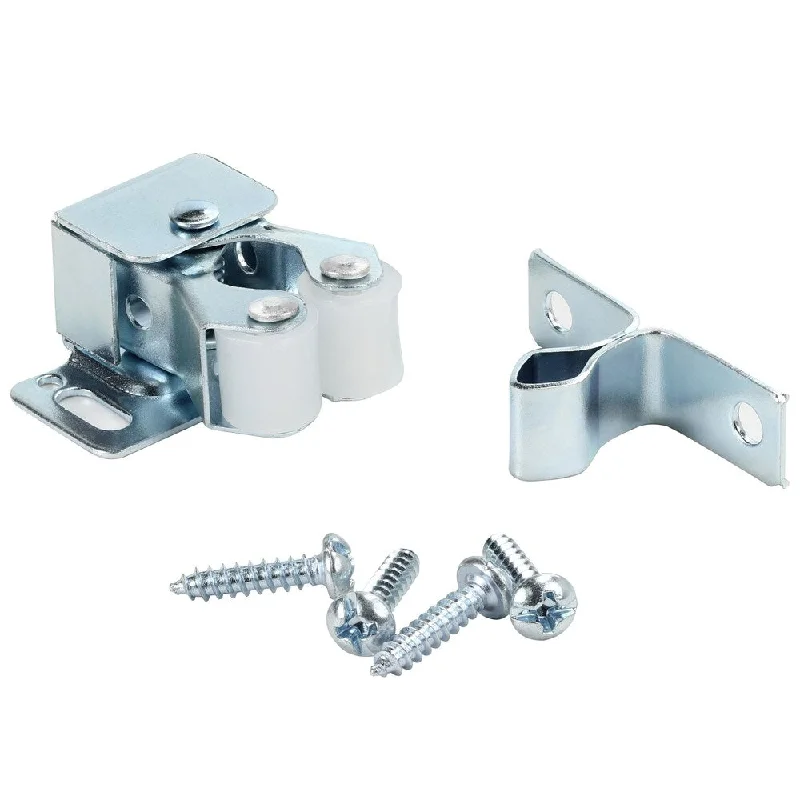 25 Pack Rok Zinc Double Roller Catch Latch for Kitchen Cabinet Doors