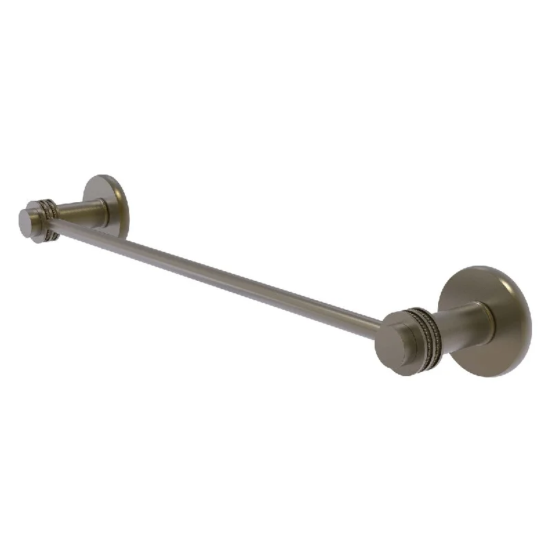 Allied Brass Mercury Collection 18 Inch Towel Bar with Dotted Accent