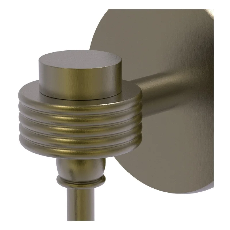 Allied Brass Satellite Orbit One Robe Hook with Grooved Accents