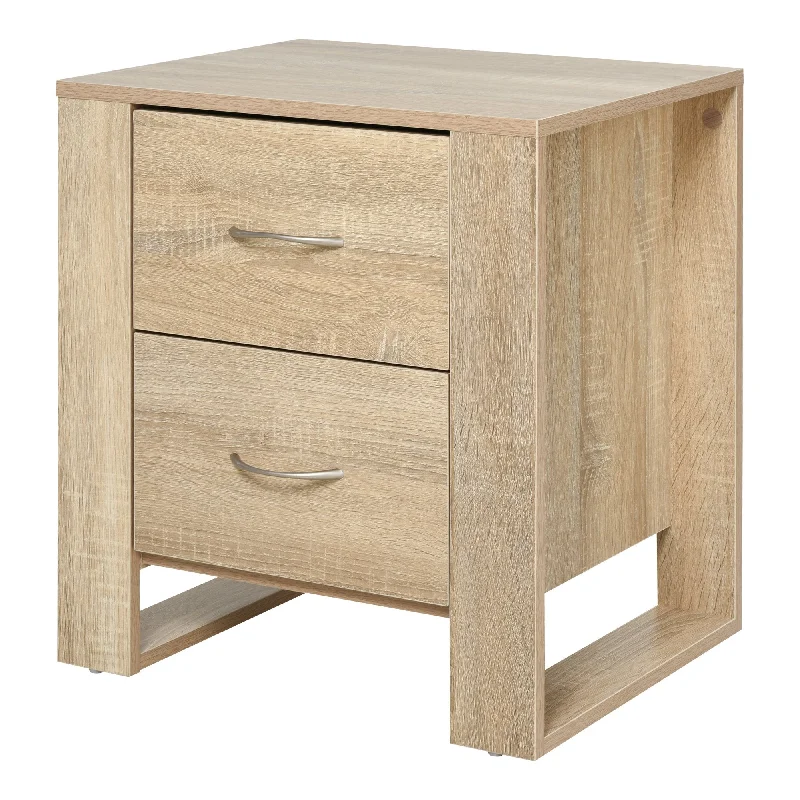 Bedside Table with 2 Drawers