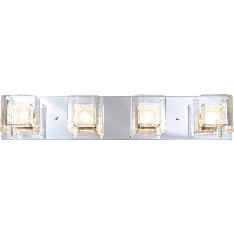 DVI Lighting DVP5844CH Four Light Vanity Trilogy Chrome - One Size