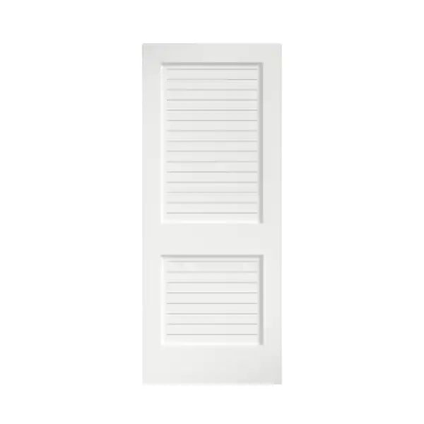 eightdoors 32" x 80" x 1-3/8" White Finished Flat Louver Solid Core Wood Door - $125