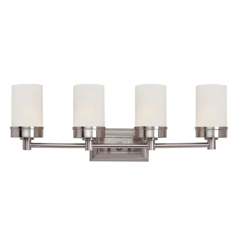 Fusion Brushed Nickel 4-light Vanity Bar