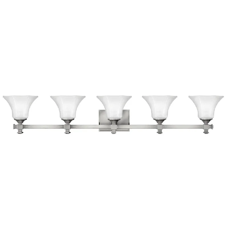 Hinkley Abbie 5-Light Vanity Light in Brushed Nickel