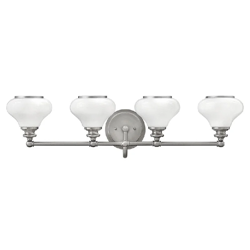 Hinkley Ainsley 4-Light Vanity Light in Brushed Nickel