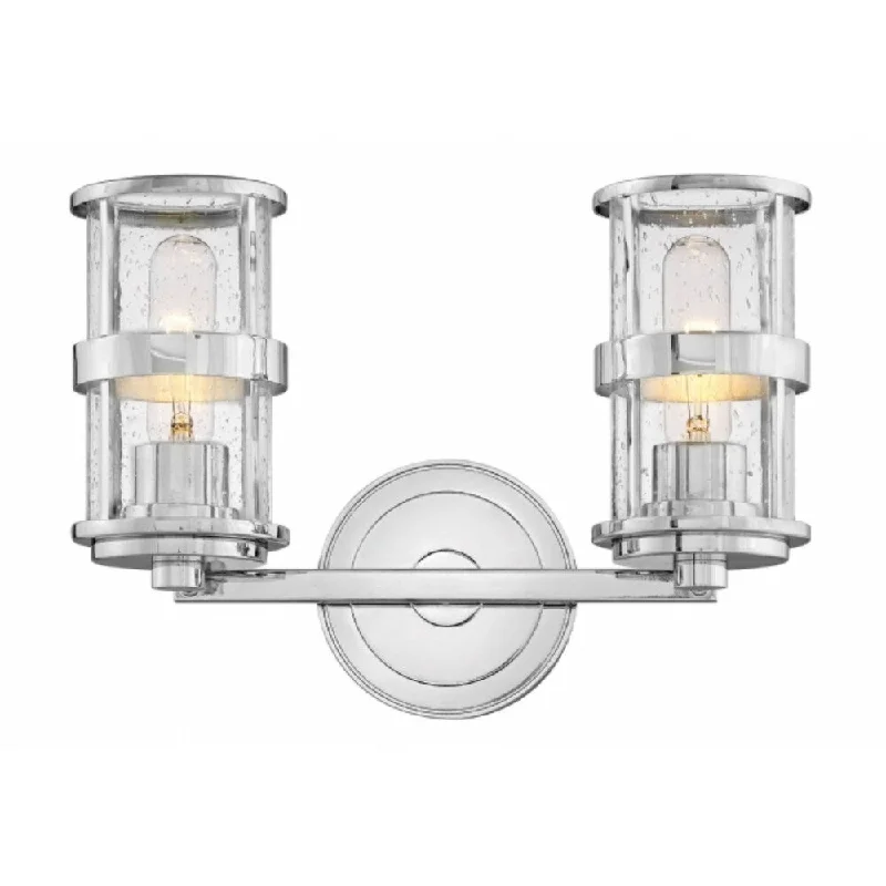 Hinkley Noah 2-Light Vanity Light in Chrome