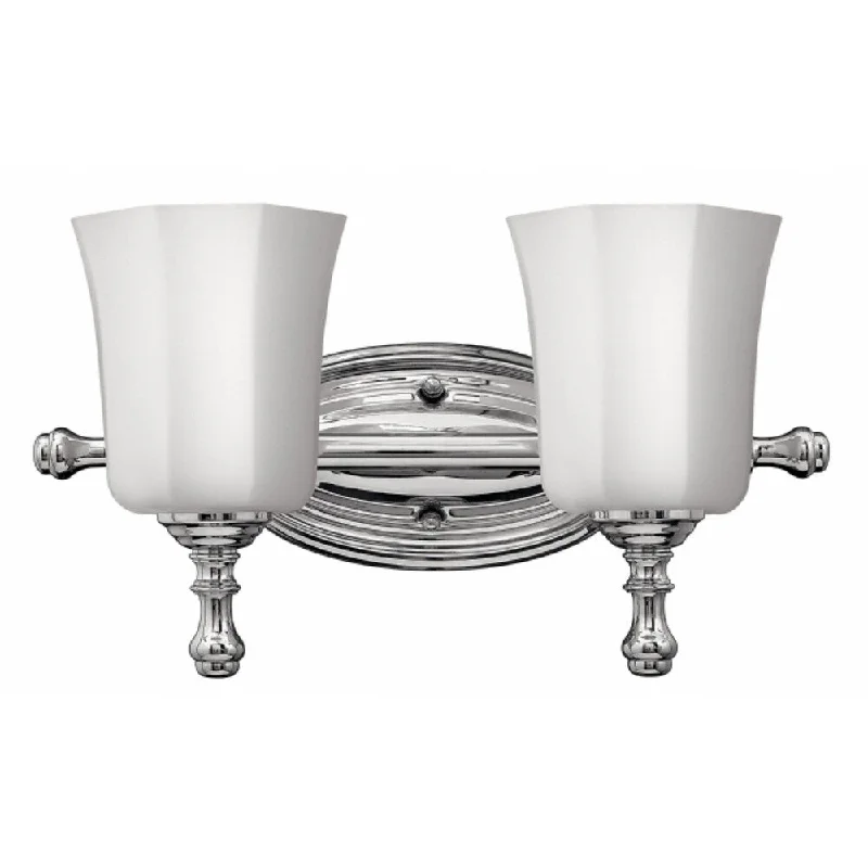 Hinkley Shelly 2-Light Vanity Light in Chrome