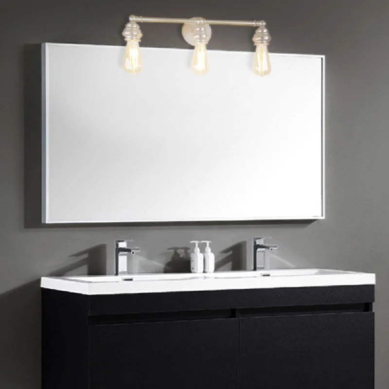 Ivie Traditional 3-Light Vanity Light - Brushed nickel