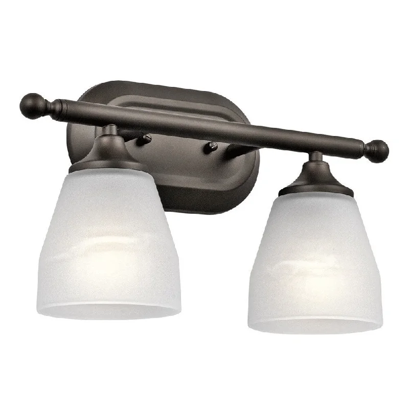 Kichler Lighting Ansonia Collection 2-light Olde Bronze Bath/Vanity Light