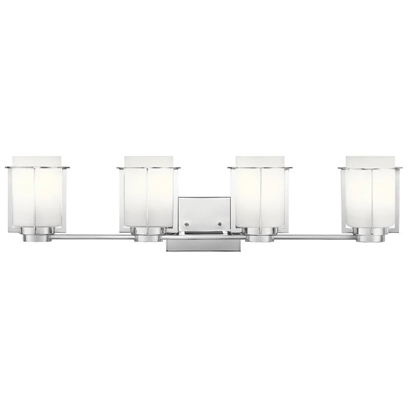 Kichler Lighting Chagrin Collection 4-light Chrome Bath/Vanity Fixture