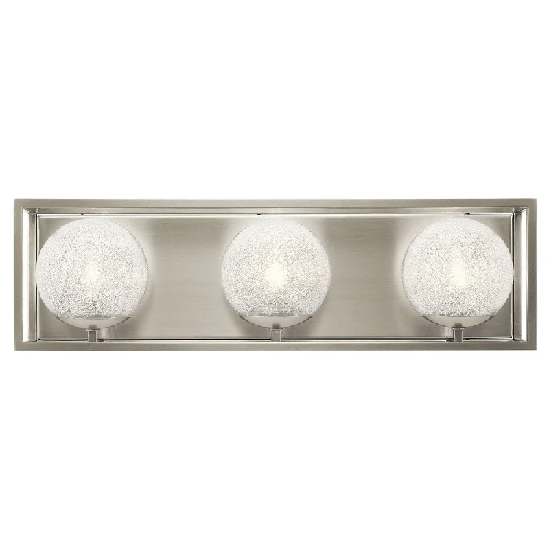 Kichler Lighting Karia Collection 3-light Brushed Nickel Bath/Vanity Fixture - Brushed nickel