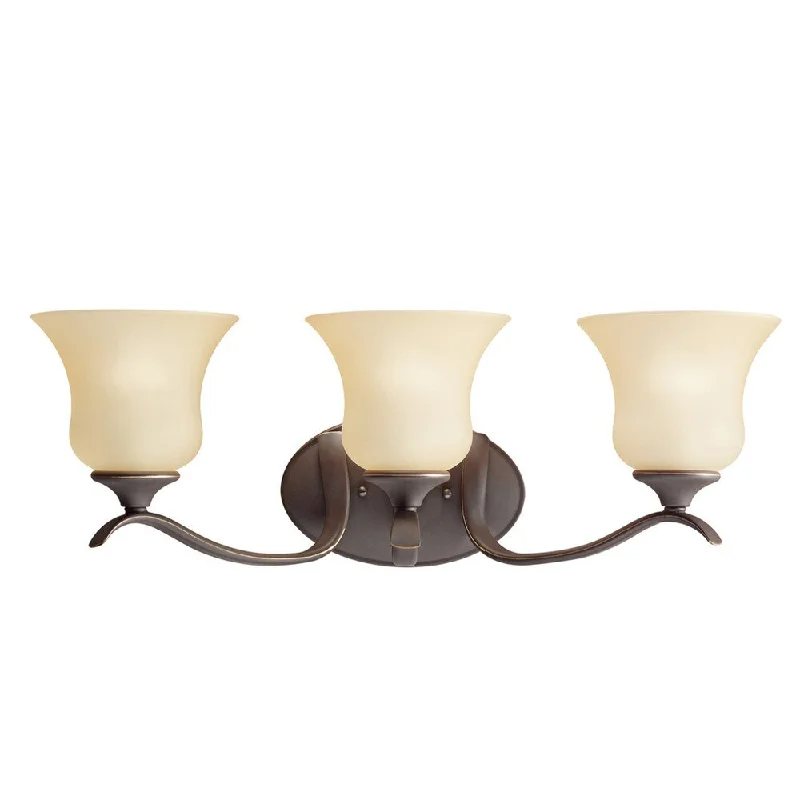 Kichler Lighting Wedgeport Collection 3-light Olde Bronze LED Bath/Vanity Light