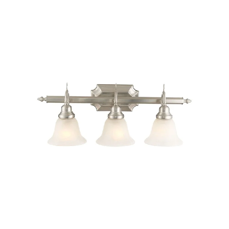 Livex Lighting French Regency 3 Light Brushed Nickel Bath Vanity