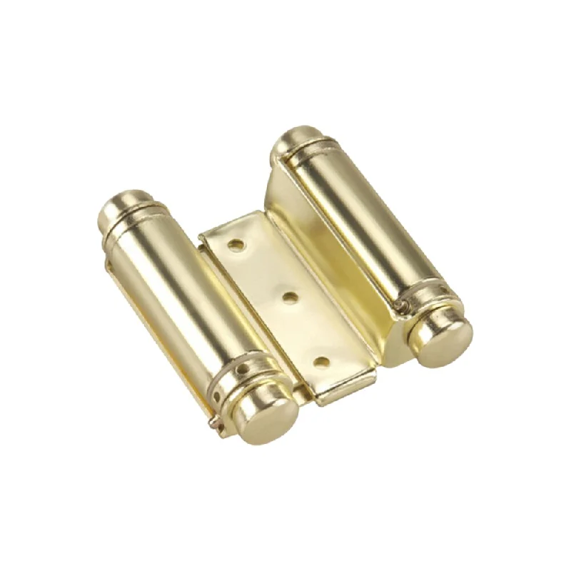 Rok Hardware Double Action Steel Spring Hinge Brass (Set of 2)