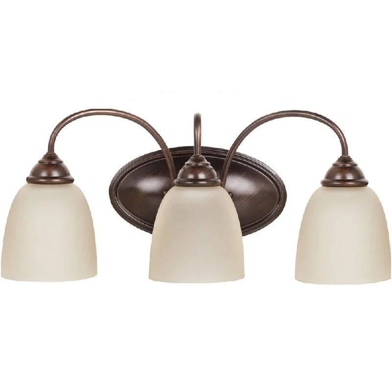 Sea Gull Lighting Lemont 3-light Burnt Sienna Vanity Fixture