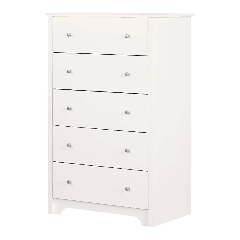 South Shore Vito 5-Drawer Pure White Chest of Drawers - $115