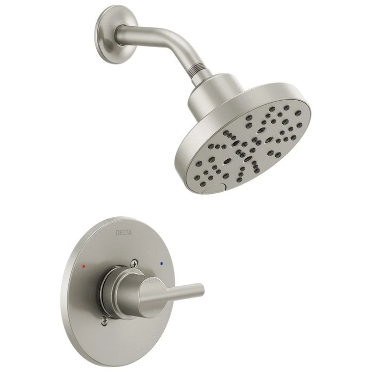 Shower Trim Nicoli 14 Series Monitor H2Okinetic 1 Lever Brilliance Stainless WaterSense ADA 1.75 Gallons per Minute