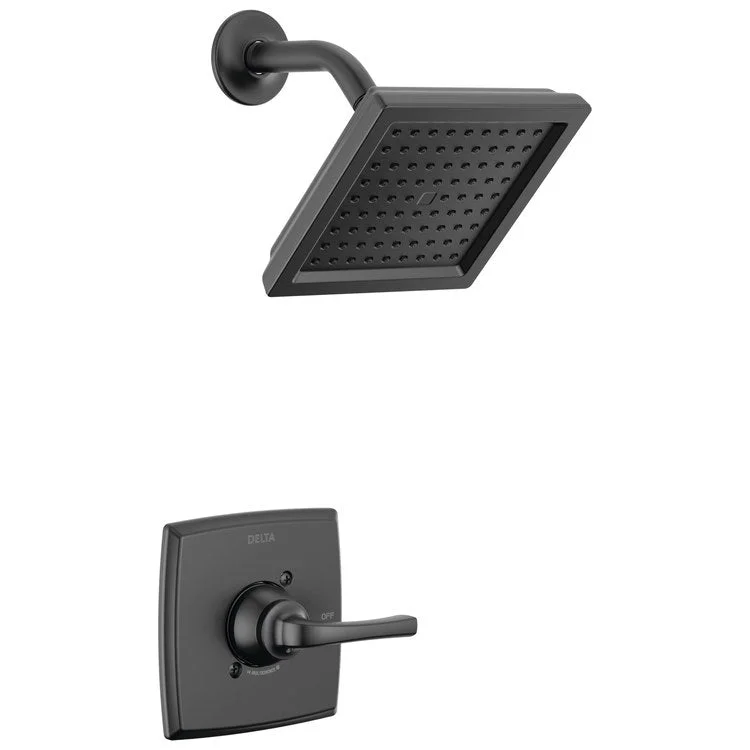 Shower Trim Geist 14 Series Monitor 1 Lever Matte Black WaterSense ADA 1.75 Gallons per Minute