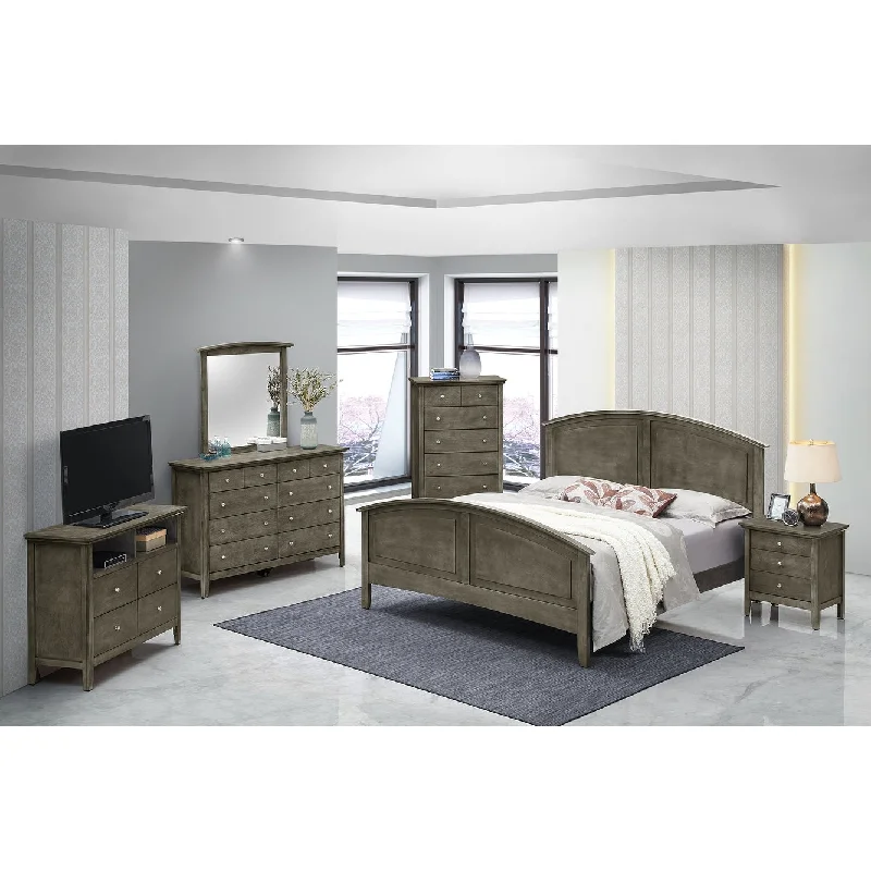 Hammond King Panel Bed with Curved Top Rail