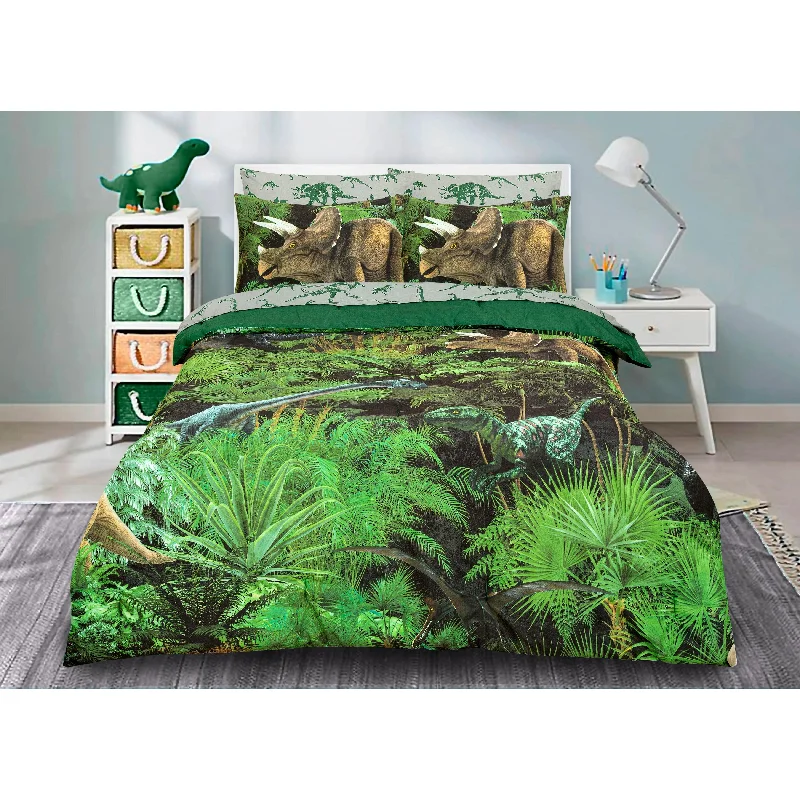 Kidz Mix Dinosaur Forest Bed In A Bag