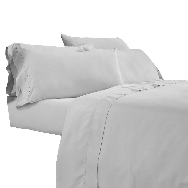 Minka 4 Piece Twin Bed Sheet Set, Soft Antimicrobial Microfiber, Gray