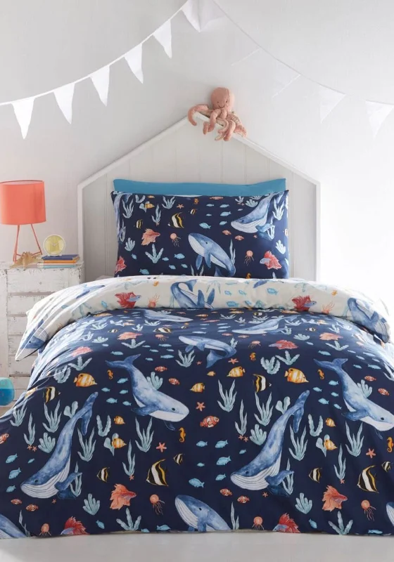 Portfolio Sea Life Duvet Set, Blue