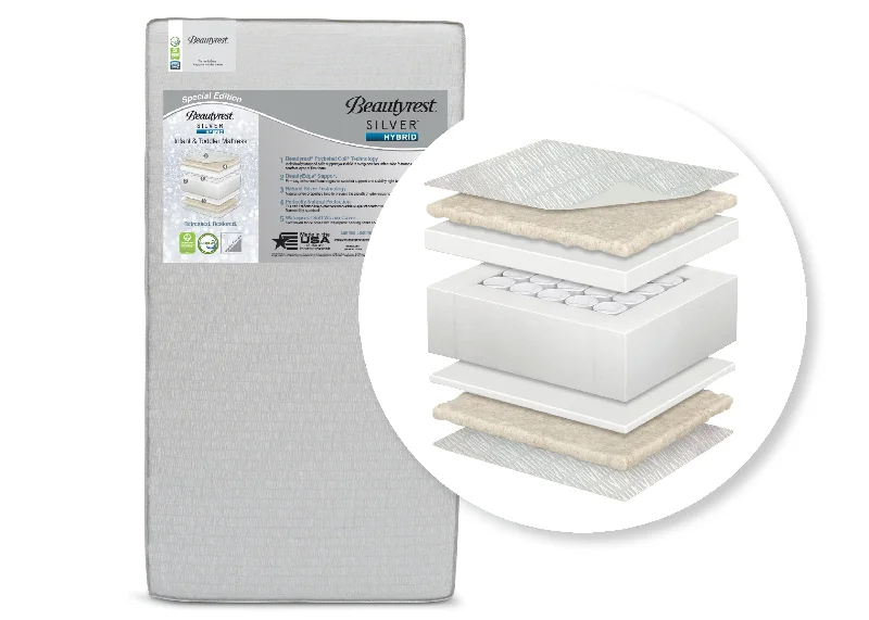 Beautyrest Silver Special Edition Hybrid Crib and Toddler Mattress