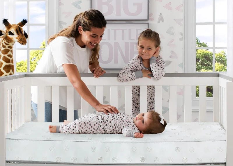 Twinkle Galaxy Dual Sided Recycled Fiber Core Crib and Toddler Mattress