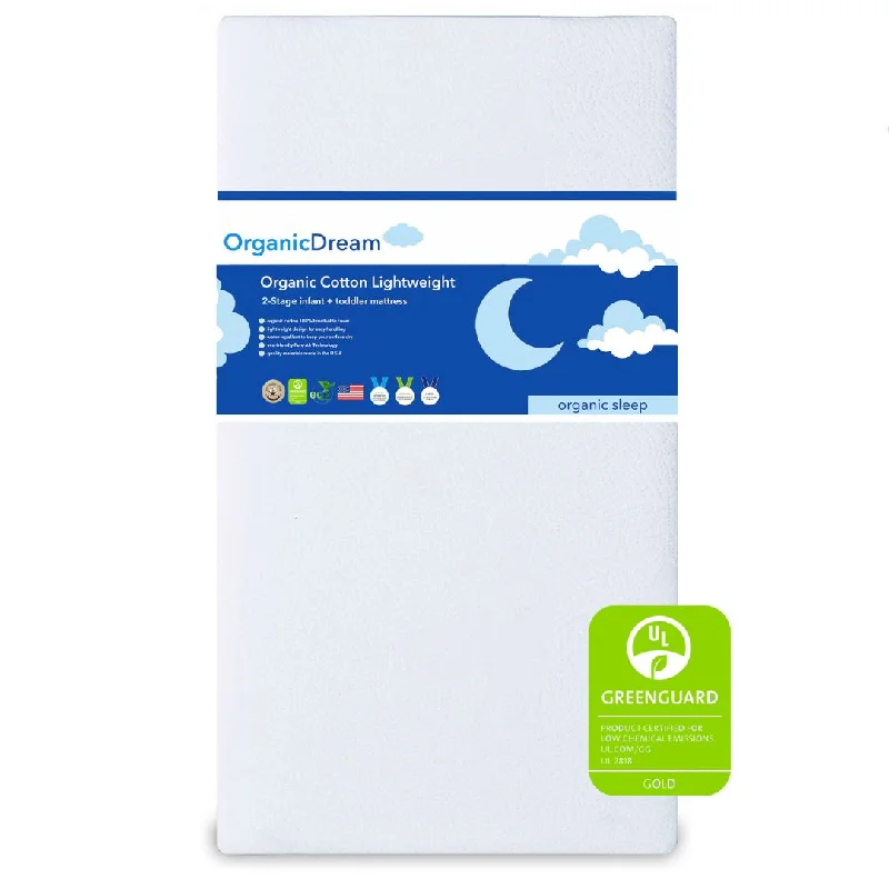 Organic Lightweight 2-Stage Crib & Toddler Mattress