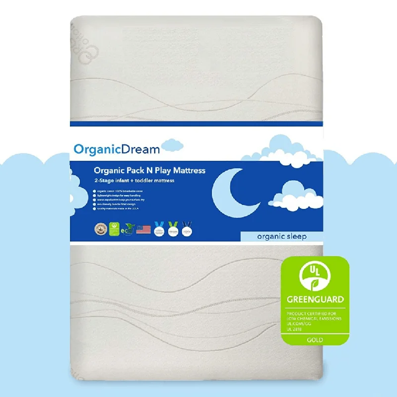 Organic Lightweight 2-Stage Pack and Play Mattress