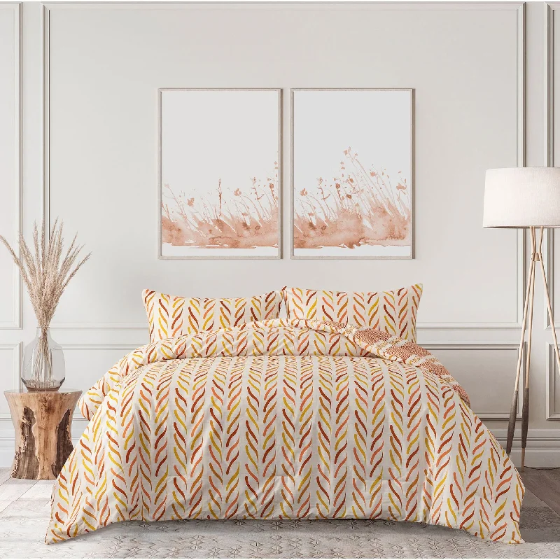 Wavy Chevrons King Comforter Set - King